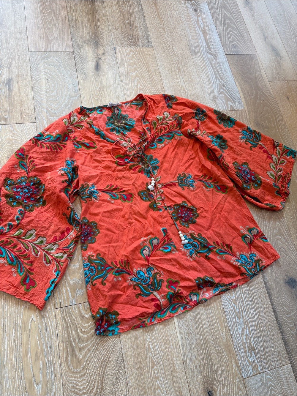 Free Destinations Swim Coverup Tie Front Size Large